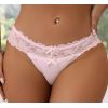 String en dentelle rose pastel lacé