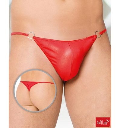 String homme rouge lycra