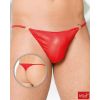 String homme rouge lycra