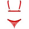 Ensemble lingerie 2 pièces rouge St Valentin