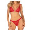 Ensemble lingerie 2 pièces rouge St Valentin