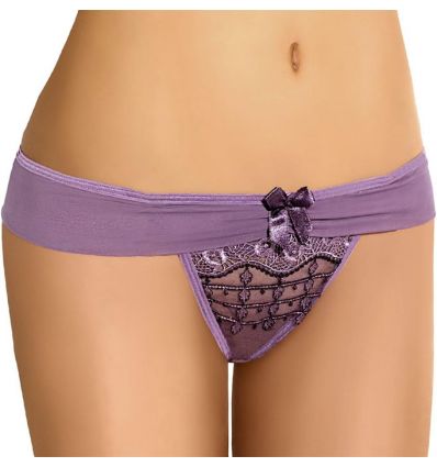 String tulle et dentelle violet haut de gamme