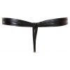 String simili cuir noir homme gonflant