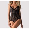 Body dentelle ouvert noir