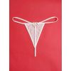 String noir transparent bijou coeur