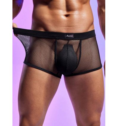 Boxer noir homme maille filet