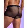 Boxer noir homme maille filet