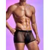 Boxer noir homme maille filet