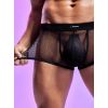 Boxer noir homme maille filet