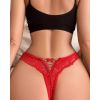 String dentelle rouge femme St Valentin