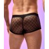 Boxer homme noir semi-transparent motifs